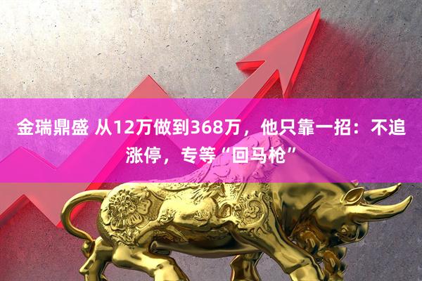金瑞鼎盛 从12万做到368万，他只靠一招：不追涨停，专等“回马枪”